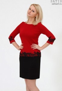 dress-trikotazh-short-red-kruzhevom2